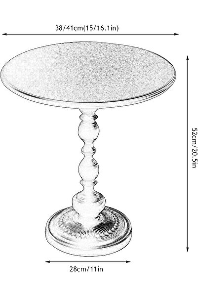 Twinkle Mart Preferspace Accent Side End Table - Vintage Iron Side Table