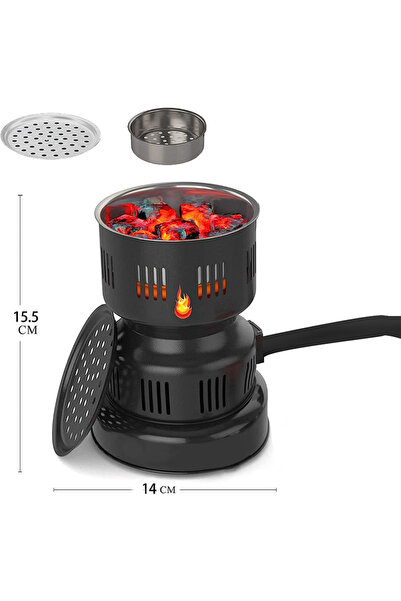 Sumkyle Electric Charcoal Fast Starter, Fire Burner Stove for Hookah, BBQ, Fi...