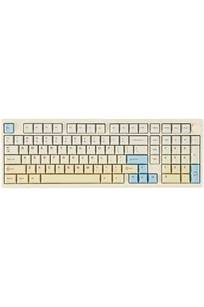 Epomaker Galaxy100 Lite QMK/VIA Aluminum Mechanical Gaming Keyboard (Creamy White, Wisteria Linear)