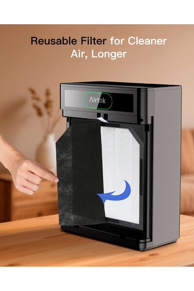 AIRTOK AP3001 Replacement Air Purifier Filter - Washable, HEPA + Activated Carbon