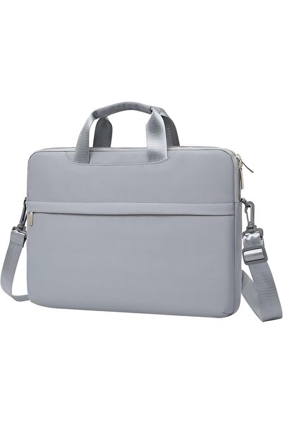 007 360° Protective 36cm Laptop Shoulder Bag with Strap & Handle, Lightweight, Gray (Xspring)