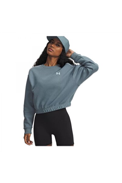 Under Armour 6007035 Ua Rival Fleece Piped Crew Blue Women's Sweatshirt