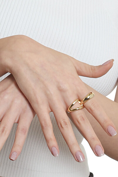 LABALABA Women's Two-Finger Design Ring