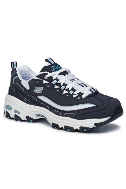 SKECHERS Teniși sport eleganți pentru femei D'LITES, bleumarin-alb