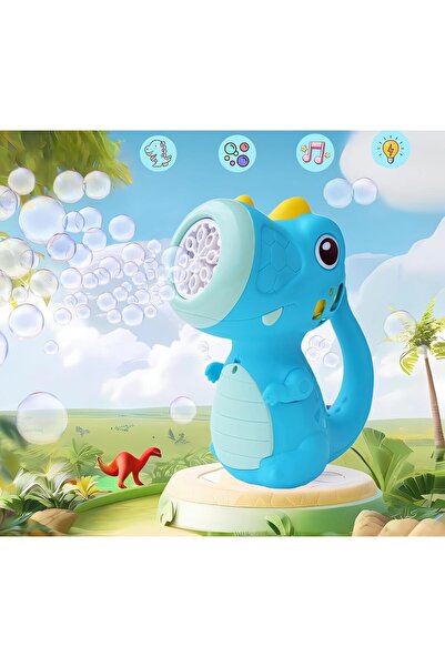 dalip Interactive Bubble Toy Dalip, Sounds and Lights, Dinosaur Model, 8 Nozzles, 17.1 x 10.4 x 21.5 cm,