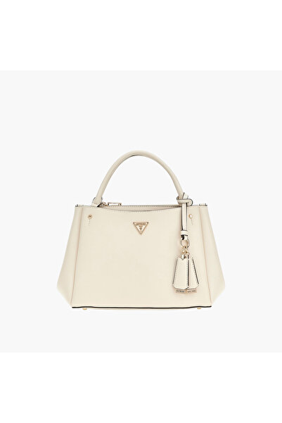 Guess Elegant Trapezoid Handbag with Charm
