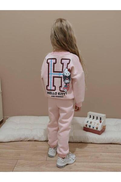 YİGİT BUTİK Character Patterned Girls' Top and Bottom Set