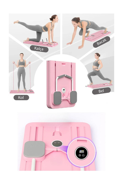 Unichrome Pilates Aleti – Zamanlayıcılı, Direnç Bantlı Çok Amaçlı Egzersiz Tahtası