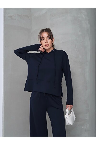 Paw Garage Women's Erona Modal Fabric Hooded Bottom-Top Set