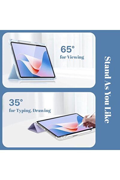 neslin case for Huawei MatePad 11.5s 2024 – slim TPU shockproof cover with pen holder, transparent