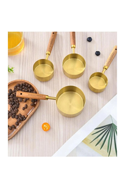 RiverWorld River World Measuring Spoons Wooden Handle Set of 4