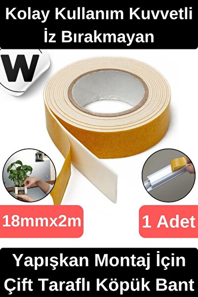 Wonara Kolay Kullanım İz Bırakmayan Su Sızdırmaz Yapışkan Montaj İçin Çift Ta...