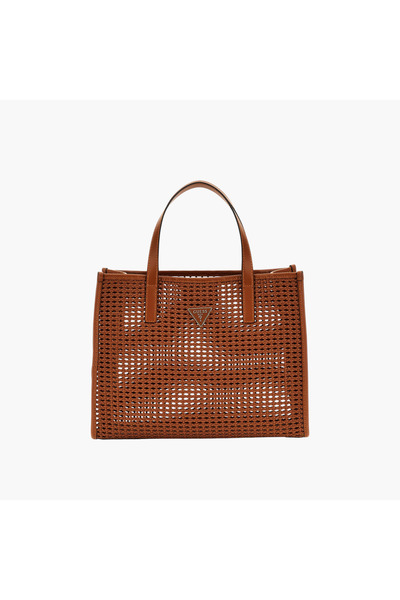 Guess Woven Tote Bag with Pouch