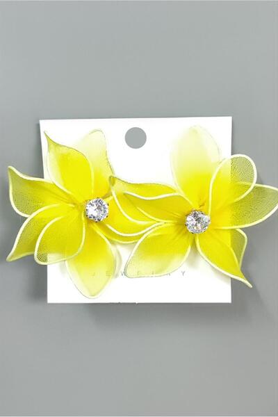 ZERO LAND LVSQVR Flower Zr (135458) موديل أقراط-أصفر