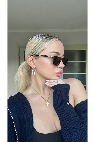 TomyHelf Leoapar Çerçeve Yeşil Cam Şık Tasarım Unisex Güneş Gözlüğü