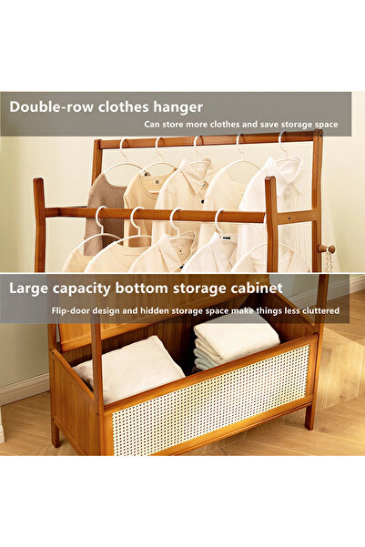 Zztcmp Coat Rack Stand,Clothing Garment Rack,Clothes Rail Stand With Storage Basket