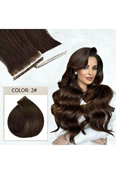 Oskar Extensii de păr invizibil (rusesc) cu bandă adezivă #2 Ciocolată