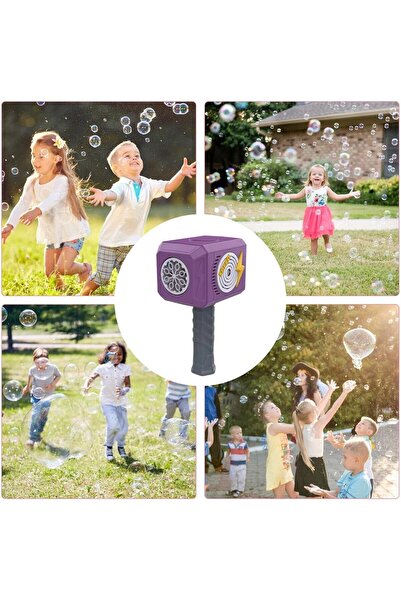 dalip Interactive Bubble Toy (Hammer Model) with Sounds and Lights, 8 Holes, 13.5 x 10 x 12 cm, Pur