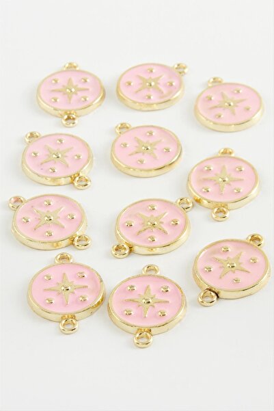 ZERO LAND LVSQVR Yıldız جهاز سوار وقلادة مطلي بالمينا بمقبض واحد (135748) قطعة واحدة - وردي