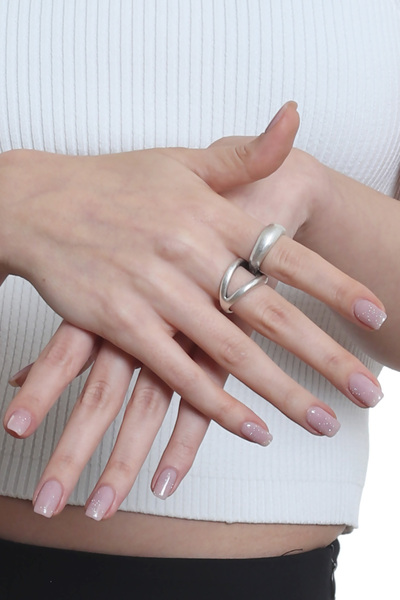 LABALABA Women's Two-Finger Design Ring