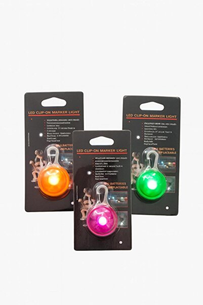 Pati Cool LED Klipsli İşaret Işığı – Renkli, Taşınabilir, Pilli Güvenlik Lambası