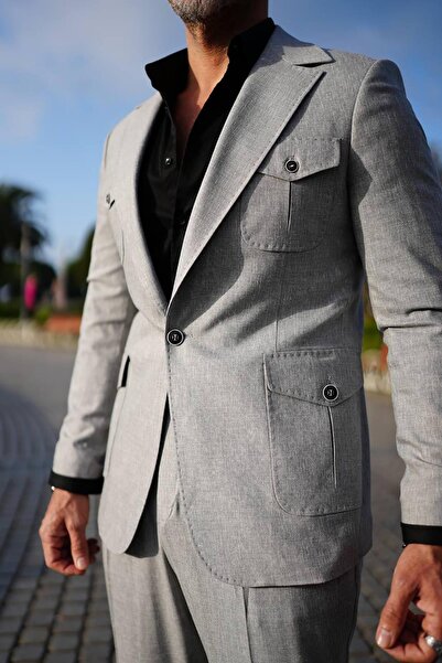 Fc Plus İSPANYOL YAKA SAFARİ TAKIM ELBİSE