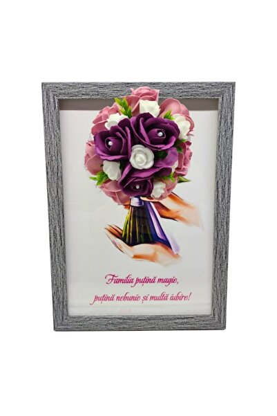 T&M Personalizare Tablou înrămat A4 (30x21 cm) - „Puțină magie, puțină nebuni...