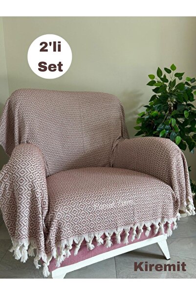 metin tekstil Buldan Armchair Compatible 2-Piece 170x145 Sofa Cover