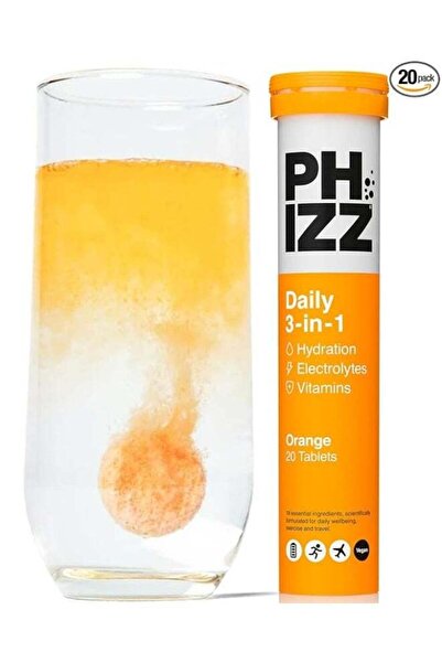 Innovation PHIZZ Daily 3-in-1 Orange Hydration, Energy & Immune Support (20 Tablets Voor)