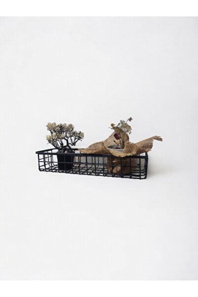 GO DEKOR İskandinav Dekoratif Duvar Sepeti/Rafı /ÖLÇÜ 35x10x6CM