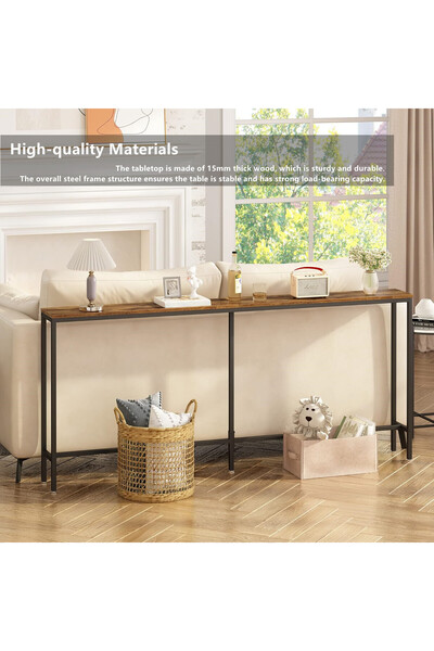 Zztcmp Console Table,Narrow Sofa Table,140*30*75cm Entryway Table,Suitable