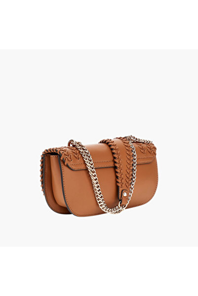 Guess Braided Flap Crossbody Bag