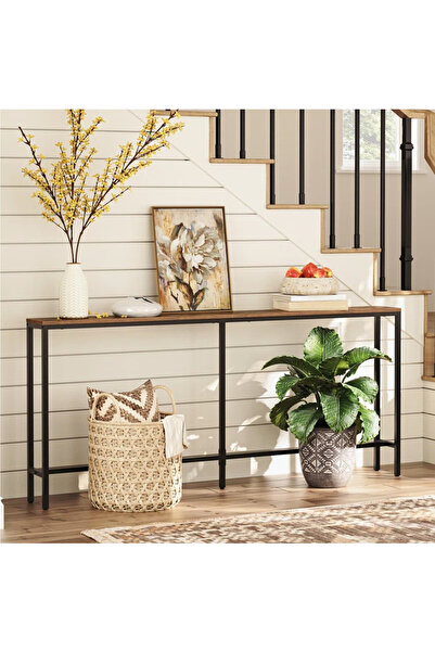 Zztcmp Console Table,Narrow Sofa Table,140*30*75cm Entryway Table,Suitable