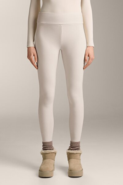 Oysho Dikişsiz süper ekstra sıcak, bilek hizasında, yüksek belli tayt 70 cm