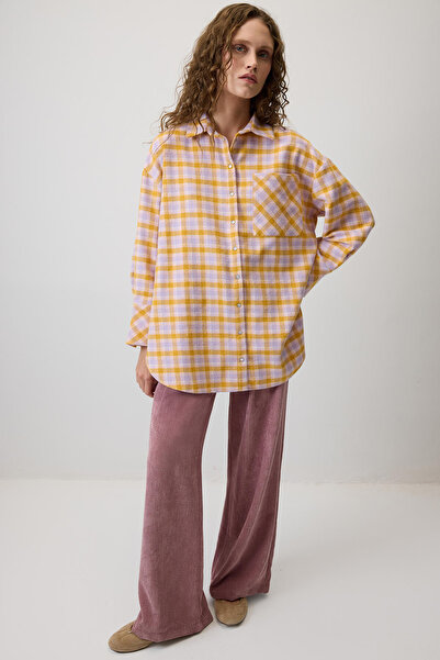 Touché Privé Cămașă în carouri OVERSIZE ODUNCU