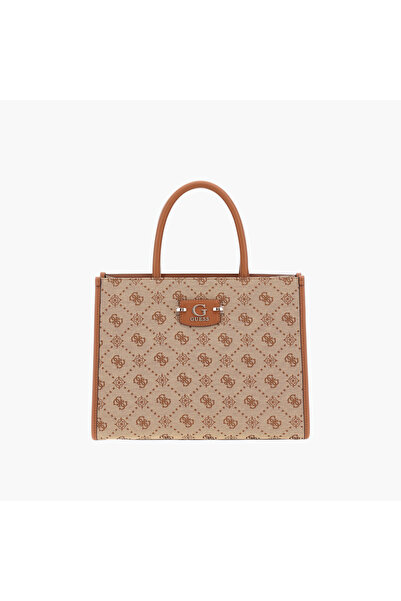 Guess Monogrammed Tote Bag With Handles