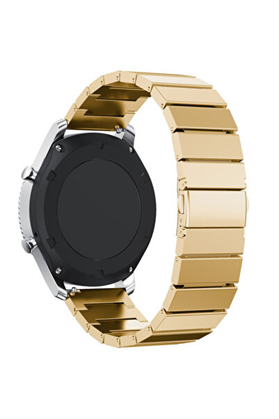 iUni Curea pentru ceas inteligent Samsung Galaxy Watch 4, Watch 4 Classic, Gear S2, brățară cu zale aurii de 20 mm