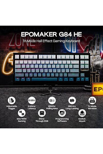 Epomaker G84 HE Wireless Hall Effect Keyboard