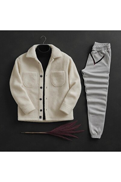 LUPERCUS Чоловічий комплект 3-х частин: сорочка, светр, спортивний костюм з довгими рукавами