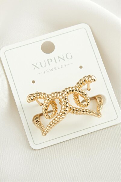 ZERO LAND Lvsqvr Xuping Heart Luxury Steel (153632) Earrings-Silver Color