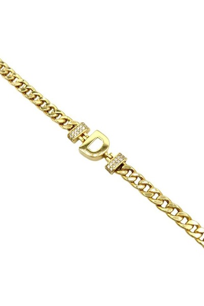 Hakan Güler Kuyumculuk 14 Ayar Altın D Harfli Gurmet Bileklik