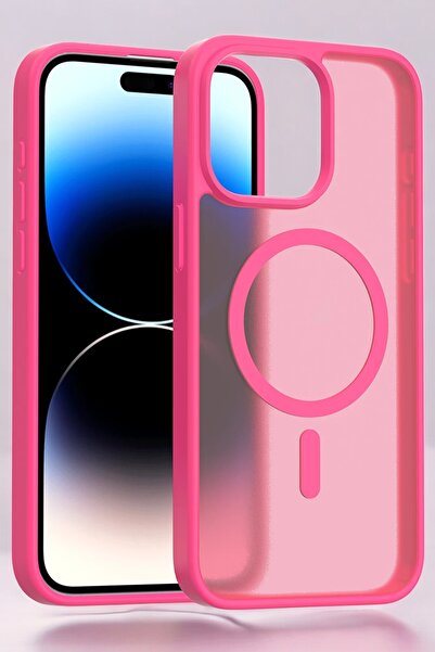 TechTrove iPhone 15 Pro Max Uyumlu Kılıf Renkli Buzlu Tasarım Sararmaz Magsaf...