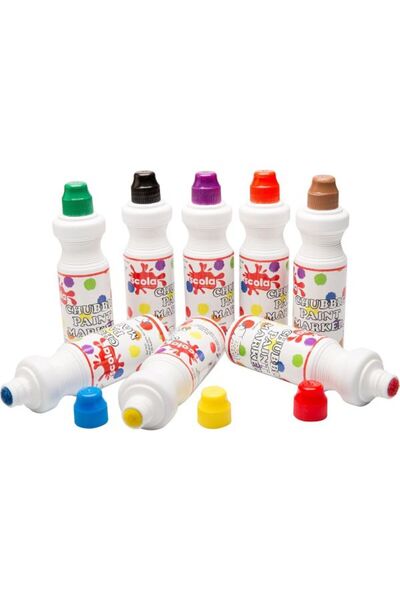 Daler Rowney Chubbie Paint Marker 75ml x 8 Astd Standard Colours (Set Only)