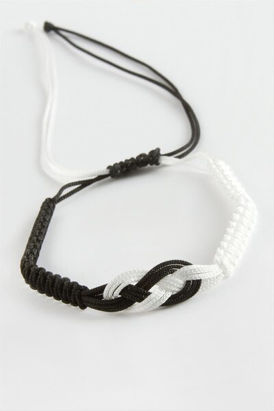 ZERO LAND سوار LVSQVR أسود وأبيض من المكرامية (151231) - أسود