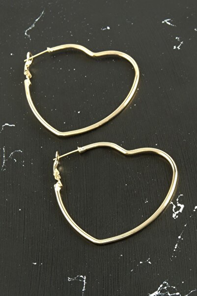 ZERO LAND Lvsqvr Heart Trend Earrings (153722) 5 Cm-Yellow