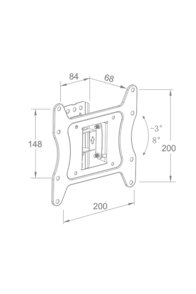 Well TV wall mount TVS-LCD-TLA43-WL