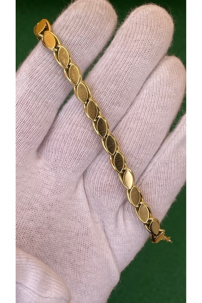 charmove ile kendinizi şımartın Kadın Gold Renk Arpa Pul Model Zincir Çelik B...