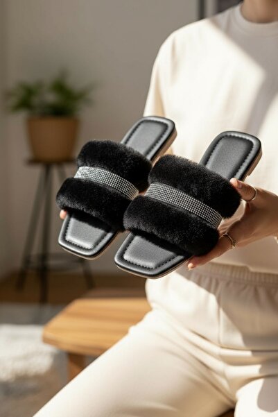 Modafırsat Жіночі щоденні тапочки з плюшевим ворсом Гостьові весільні тапочки Домашні тапочки для нареченої