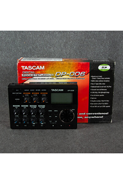 TASCAM DP-006 6-Track Digital Pocketstudio Multi-Track Audio Recorder