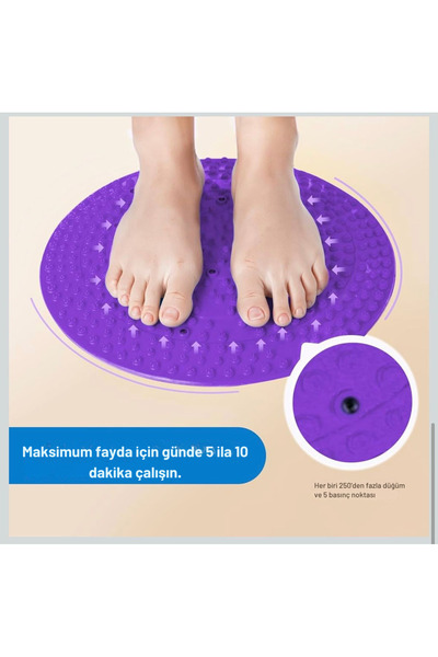 HEPİTOP Manyetik Terapi Refleksoloji Ayak Masaj Matı – Refleksoloji Aleti Day...